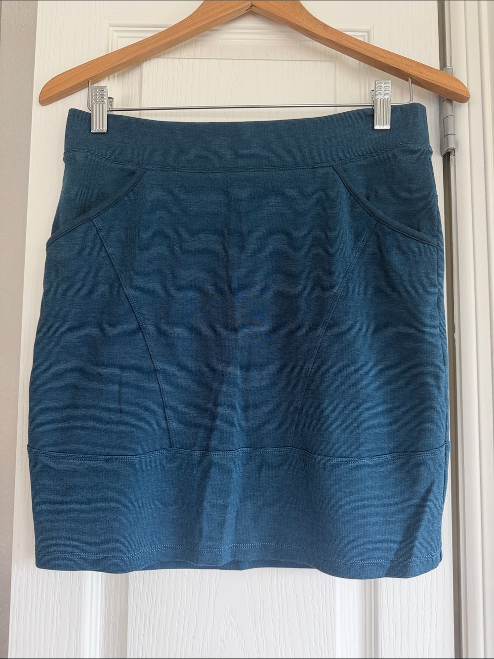 Toad&Co Women's Teal Knit Casual Skirt Size Small/X-Small